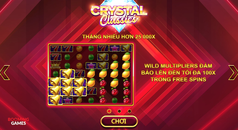 Crystal Classics slot review và chơi miễn phí tại Live Casino House